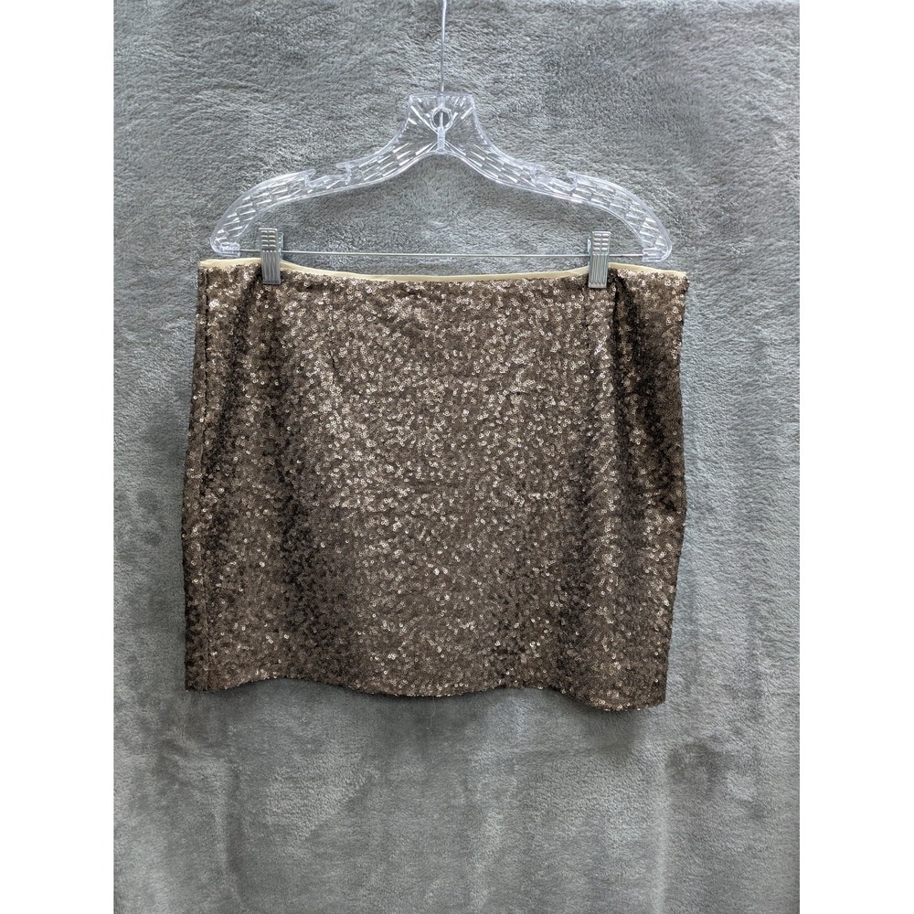 GAP Brown Sequin Mini Skirt